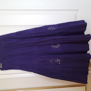 handmade boho, festival wear western themed purple skirt size small to medium
